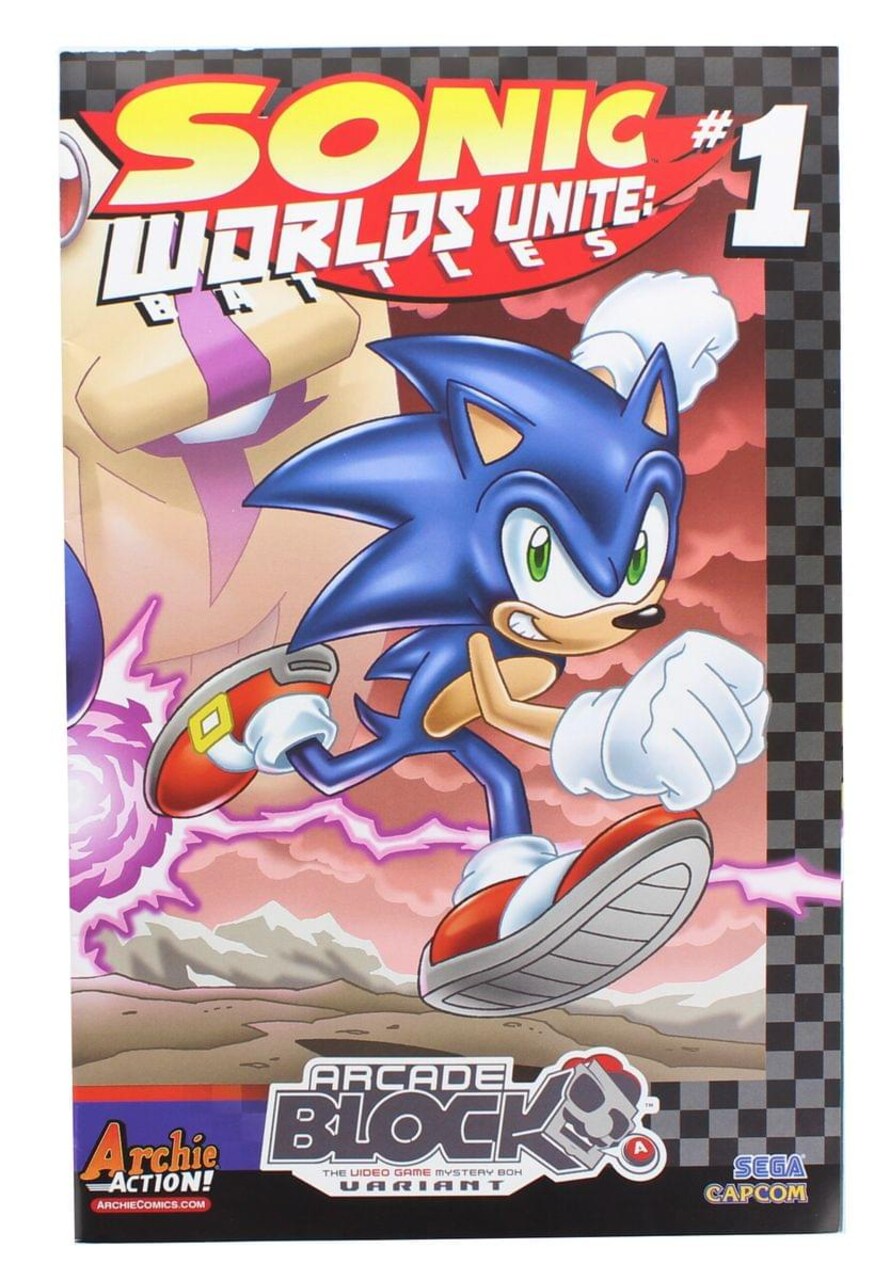 Sonic the Hedgehog: Worlds Unite Battles #1 (Arcade Block Exclusive Cover)